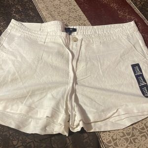 Gap white linen shorts